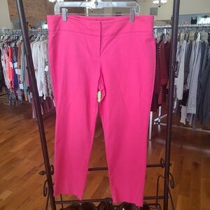 Chaus Pink Cropped Ankle Pants Size 12